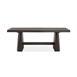 Magnussen Home Tauren Coffee Bean Extendable Double Pedestal Dining Table