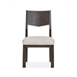 Magnussen Home Tauren Coffee Bean Upholstered Side Chair Two Pack