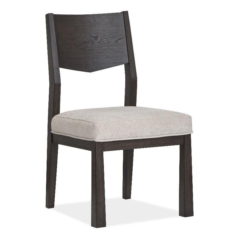 Magnussen Home Tauren Coffee Bean Upholstered Side Chair Two Pack
