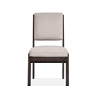 Magnussen Home Tauren Coffee Bean Upholstered Side Chair Two Pack