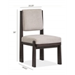 Magnussen Home Tauren Coffee Bean Upholstered Side Chair Two Pack