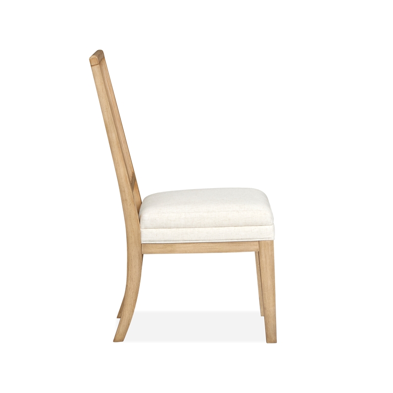 Magnussen Home Coventry Honey Maple Upholstered Side Chair Two Pack