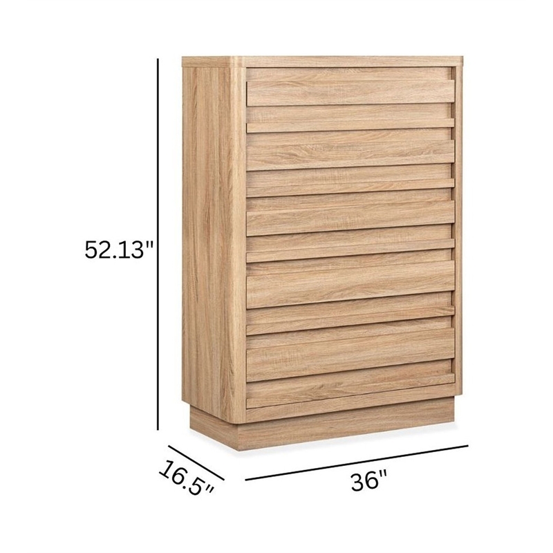 Magnussen Home Brentwood Heights Provincial Brown 5-Drawers Chest