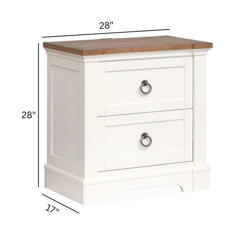 Magnussen Home Kingston Whisper White Drawer Nightstand