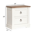 Magnussen Home Kingston Whisper White Drawer Nightstand