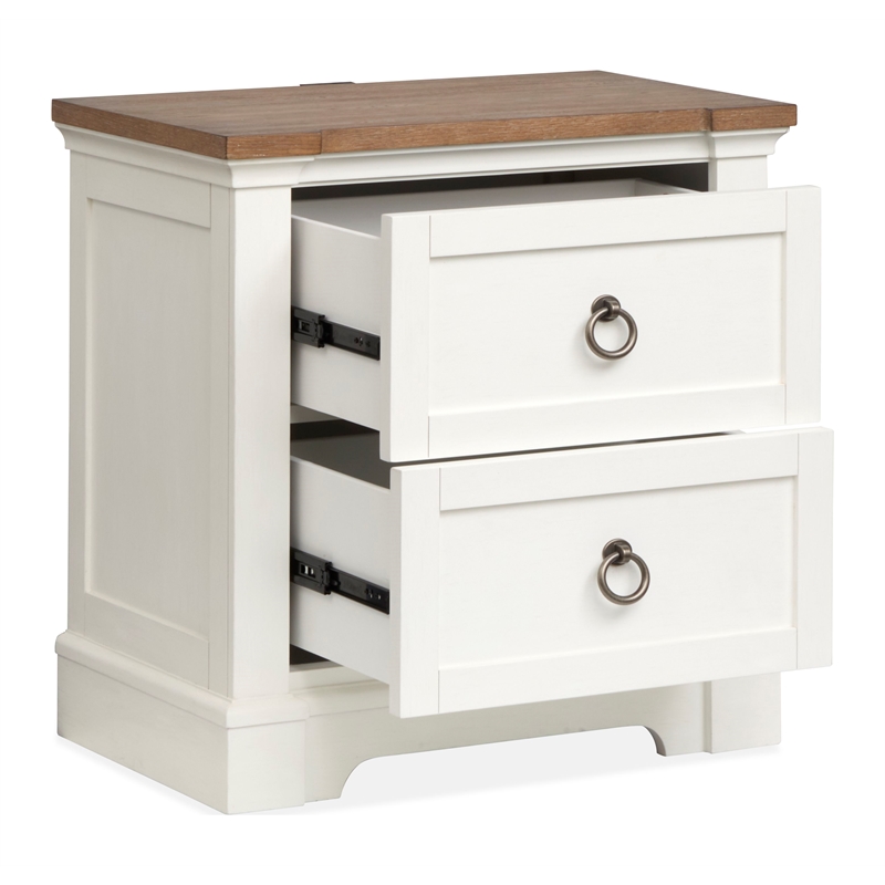 Magnussen Home Kingston Whisper White Drawer Nightstand