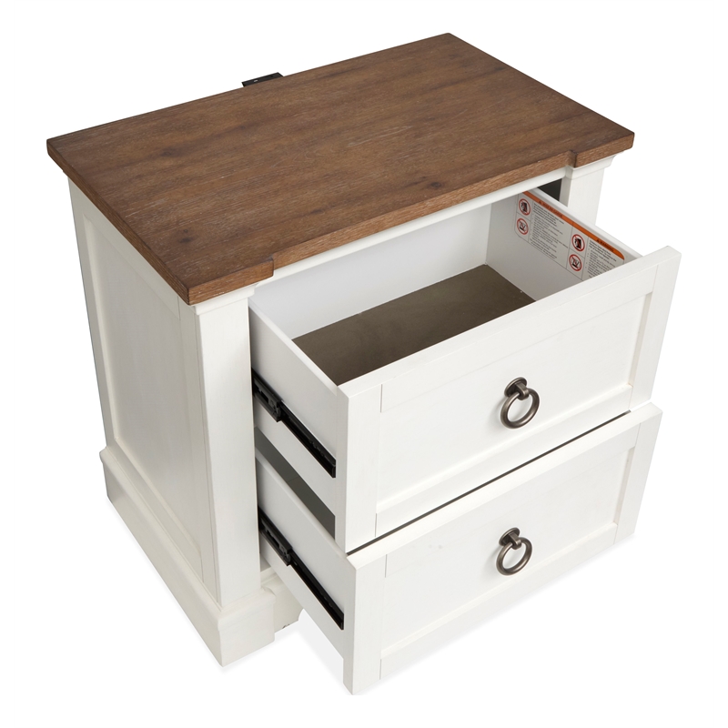 Magnussen Home Kingston Whisper White Drawer Nightstand