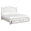 Magnussen Home Kingston Whisper White Queen Panel Storage Bed