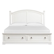 Magnussen Home Kingston Whisper White Queen Panel Storage Bed