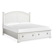 Magnussen Home Kingston Whisper White Queen Panel Storage Bed