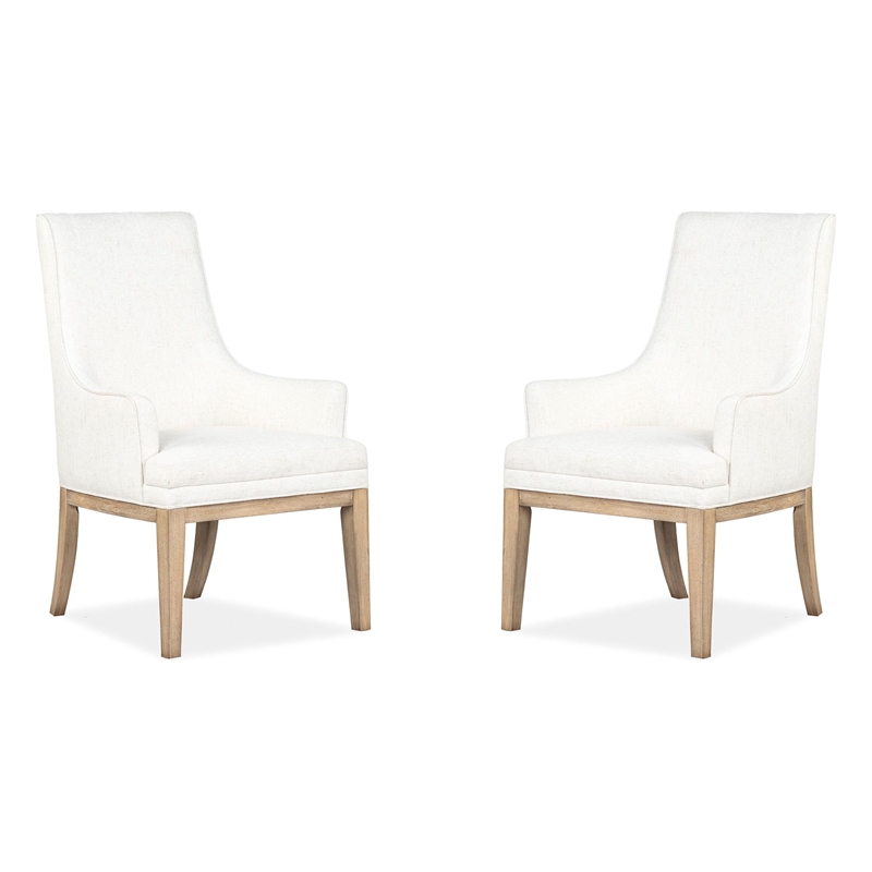 Magnussen Home Coventry Honey Maple Upholstered Host Chair Two Pack