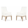 Magnussen Home Coventry Honey Maple Upholstered Host Chair Two Pack