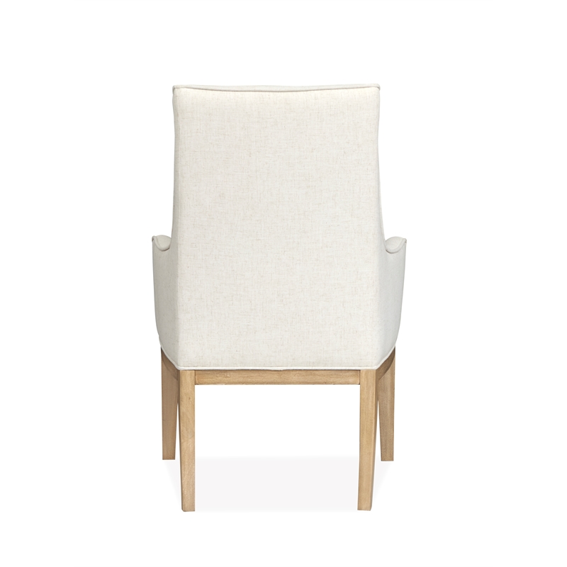 Magnussen Home Coventry Honey Maple Upholstered Host Chair Two Pack