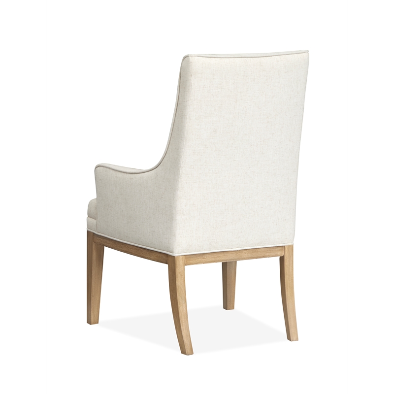 Magnussen Home Coventry Honey Maple Upholstered Host Chair Two Pack