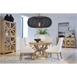 Magnussen Home Coventry Honey Maple Upholstered Host Chair Two Pack