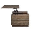 Magnussen Home Baisden Tobacco Lift Top Storage Cocktail Table With Casters