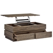 Magnussen Home Baisden Tobacco Lift Top Storage Cocktail Table With Casters