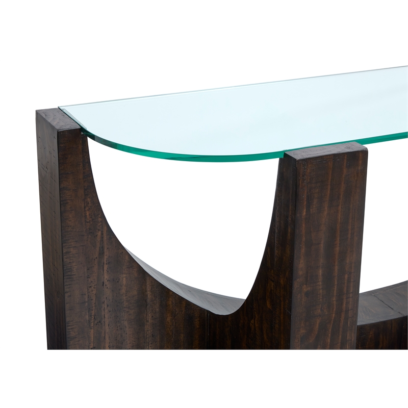 Magnussen Home Beckham Rustic Tavern Round End Table