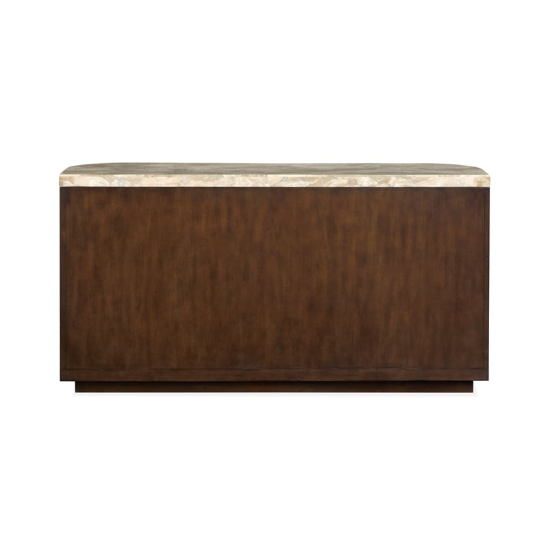 Magnussen Home Mcpherson Burnt Umber Demilune Sofa Table