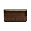 Magnussen Home Mcpherson Burnt Umber Demilune Sofa Table