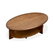Magnussen Home Tanner Tawny Brown Oval Cocktail Table With Casters