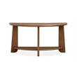 Magnussen Home Tanner Tawny Brown Demilune Sofa Table