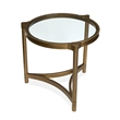 Magnussen Home Cassidy Aged Brass And Volakas Classic Round End Table