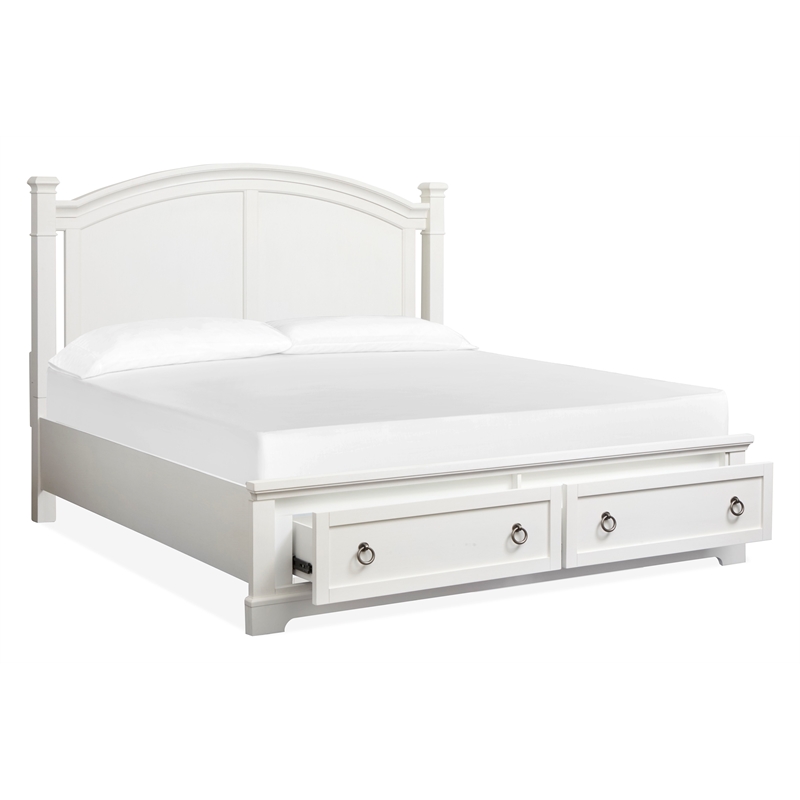 Magnussen Home Kingston Whisper White King Panel Storage Bed