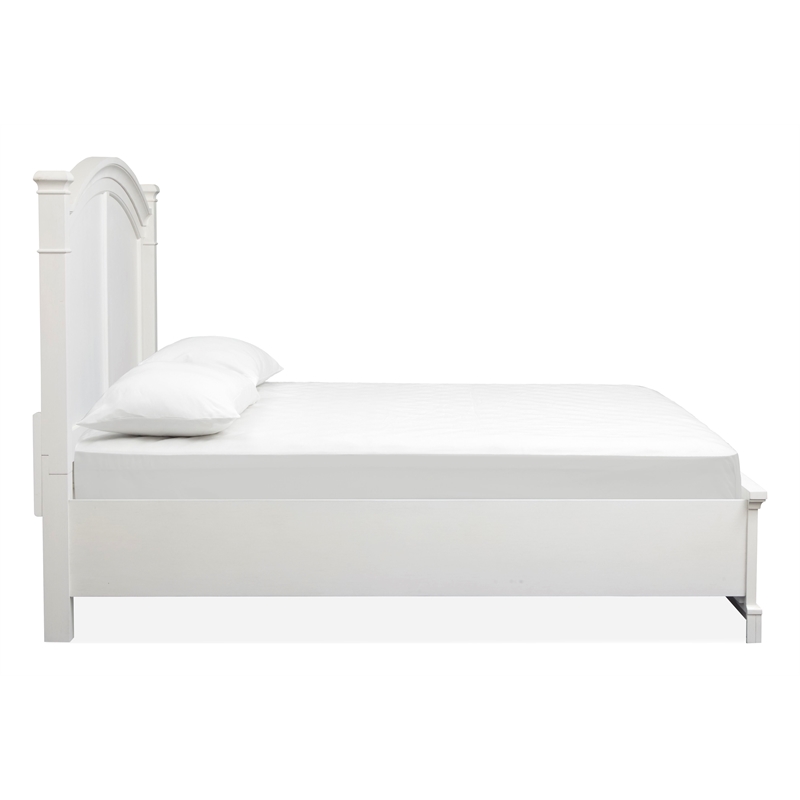 Magnussen Home Kingston Whisper White California King Panel Storage Bed
