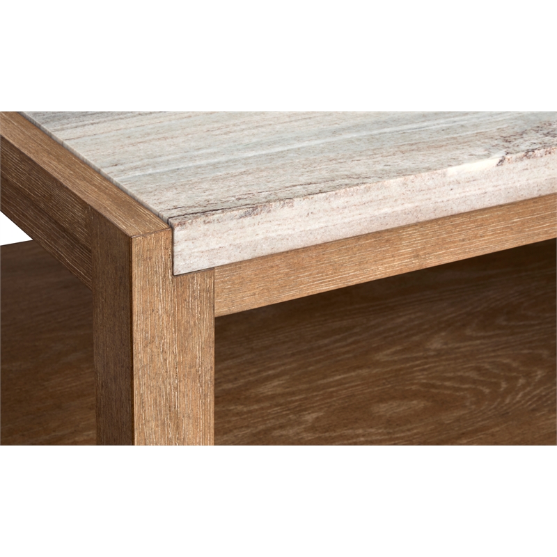 Magnussen Home Plum Creek Sierra Brown Rectangular Cocktail Table With Casters