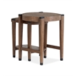 Magnussen Home Kaysen Wallaby And Matte Black Nesting End Table