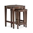 Magnussen Home Kaysen Wallaby And Matte Black Nesting End Table