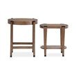Magnussen Home Kaysen Wallaby And Matte Black Nesting End Table