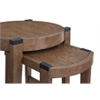 Magnussen Home Kaysen Wallaby And Matte Black Nesting End Table
