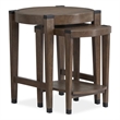 Magnussen Home Kaysen Wallaby And Matte Black Nesting End Table