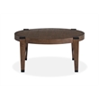 Magnussen Home Kaysen Wallaby And Matte Black Round Cocktail Table