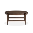Magnussen Home Kaysen Wallaby And Matte Black Round Cocktail Table
