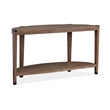 Magnussen Home Kaysen Wallaby And Matte Black Demilune Sofa Table