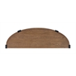 Magnussen Home Kaysen Wallaby And Matte Black Demilune Sofa Table