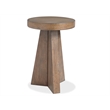 Magnussen Home Lansbury Antique Wheat Round Accent End Table
