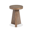 Magnussen Home Lansbury Antique Wheat Round Accent End Table