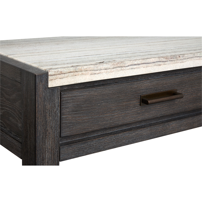 Magnussen Home Plum Creek Ravenwood Black Rectangular Sofa Table