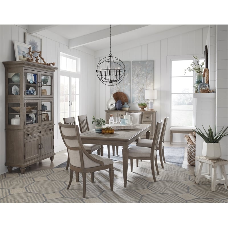 Magnussen Home Lancaster Dovetail Grey Extendable Rectangular Dining Table