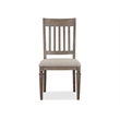 Magnussen Home Lancaster Dovetail Grey Upholstered Side Chair Two Pack