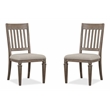 Magnussen Home Lancaster Dovetail Grey Upholstered Side Chair Two Pack