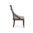 Magnussen Home Lancaster Dovetail Grey Upholstered Arm Chair Two Pack