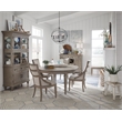 Magnussen Home Lancaster Dovetail Grey Upholstered Arm Chair Two Pack