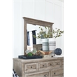 Magnussen Home Paxton Place Dovetail Grey Drawer Dresser With Landscape Mirror