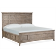 Magnussen Home Paxton Place Dovetail Grey California King Panel Storage Bed