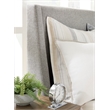 Magnussen Home Lindon Queen Grey Upholstered Island Bed